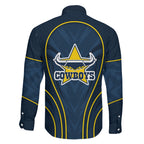 North Queensland Cowboys Rugby Mascot Family Matching Mermaid Dress and Hawaiian Shirt Australian Rugby Culture - Tribal Inspired Wolf