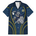 North Queensland Cowboys Rugby Mascot Family Matching Tank Maxi Dress and Hawaiian Shirt Australian Rugby Culture - Tribal Inspired Wolf