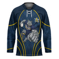 North Queensland Cowboys Rugby Mascot Hockey Jersey Australian Rugby Culture - Tribal Inspired Wolf