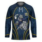 North Queensland Cowboys Rugby Mascot Hockey Jersey Australian Rugby Culture - Tribal Inspired Wolf