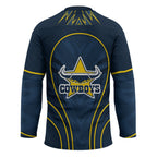 North Queensland Cowboys Rugby Mascot Hockey Jersey Australian Rugby Culture - Tribal Inspired Wolf