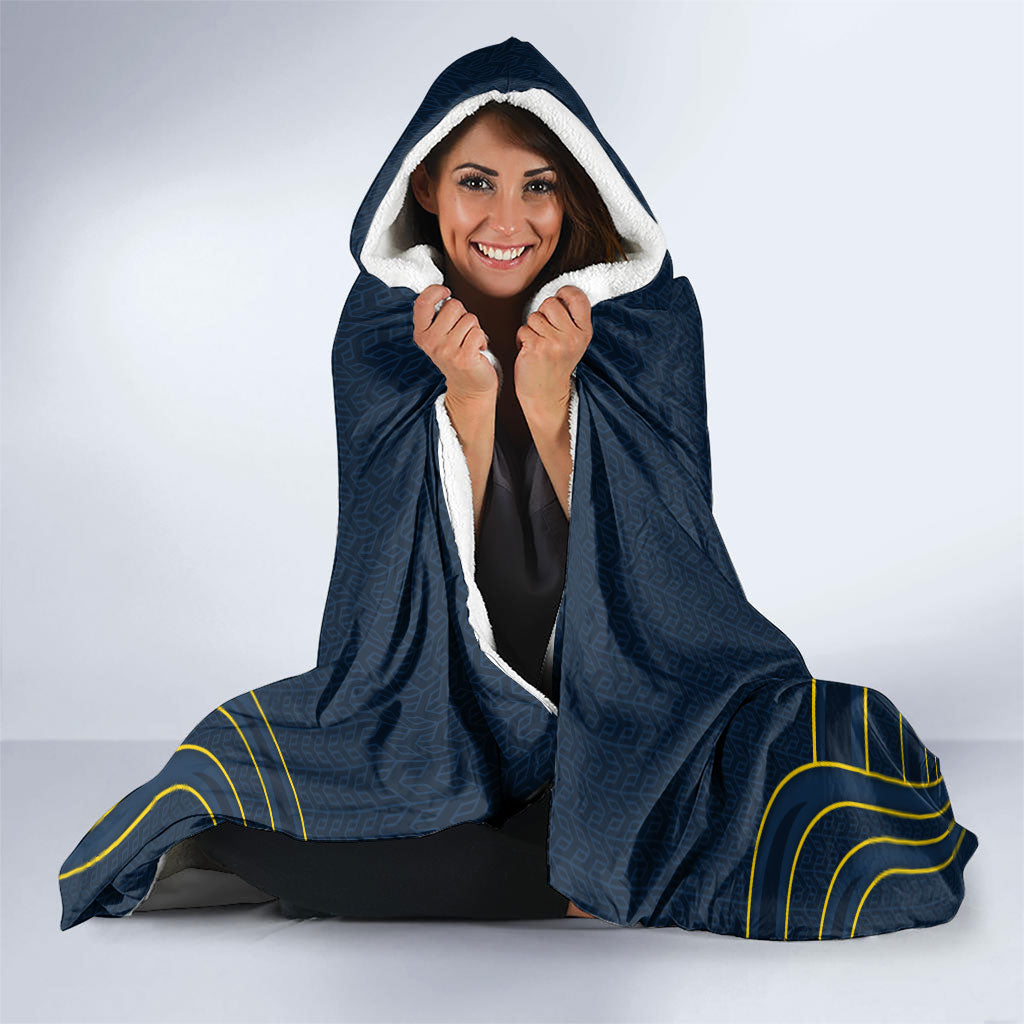 North Queensland Cowboys Rugby Mascot Hooded Blanket Australian Rugby Culture - Tribal Inspired Wolf