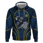 North Queensland Cowboys Rugby Mascot Hoodie Australian Rugby Culture - Tribal Inspired Wolf