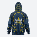 North Queensland Cowboys Rugby Mascot Hoodie Australian Rugby Culture - Tribal Inspired Wolf