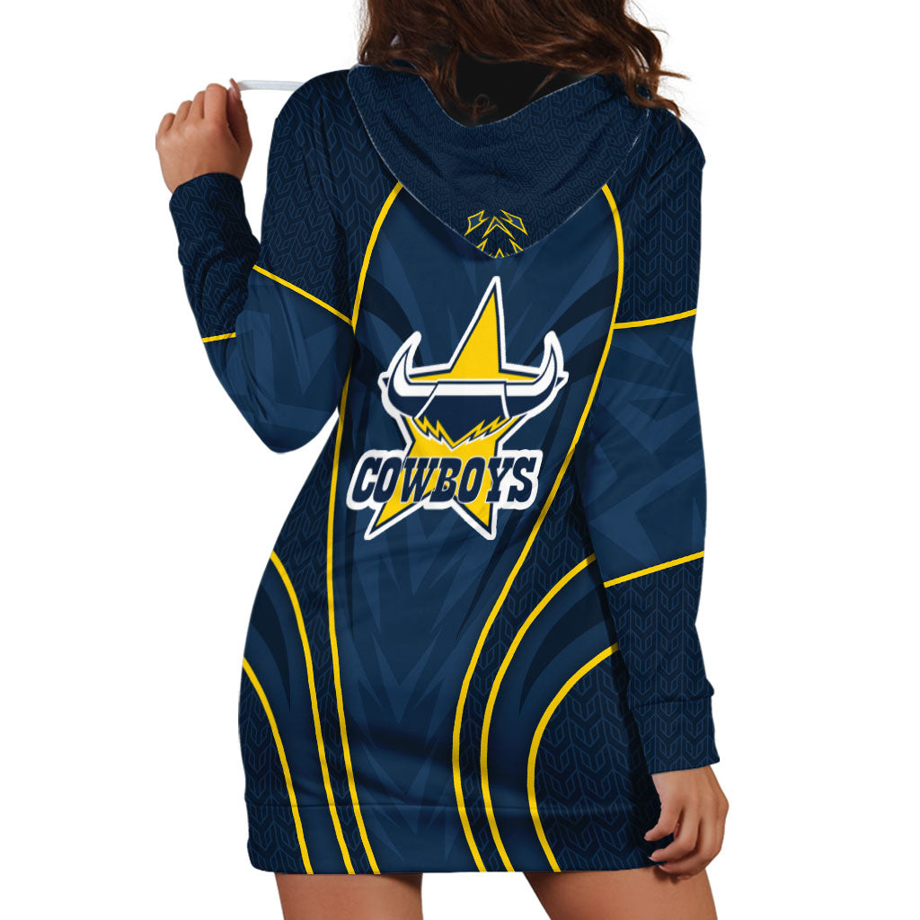 North Queensland Cowboys Rugby Mascot Hoodie Dress Australian Rugby Culture - Tribal Inspired Wolf