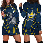 North Queensland Cowboys Rugby Mascot Hoodie Dress Australian Rugby Culture - Tribal Inspired Wolf
