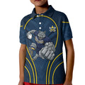 North Queensland Cowboys Rugby Mascot Kid Polo Shirt Australian Rugby Culture - Tribal Inspired Wolf