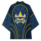 North Queensland Cowboys Rugby Mascot Kimono Australian Rugby Culture - Tribal Inspired Wolf
