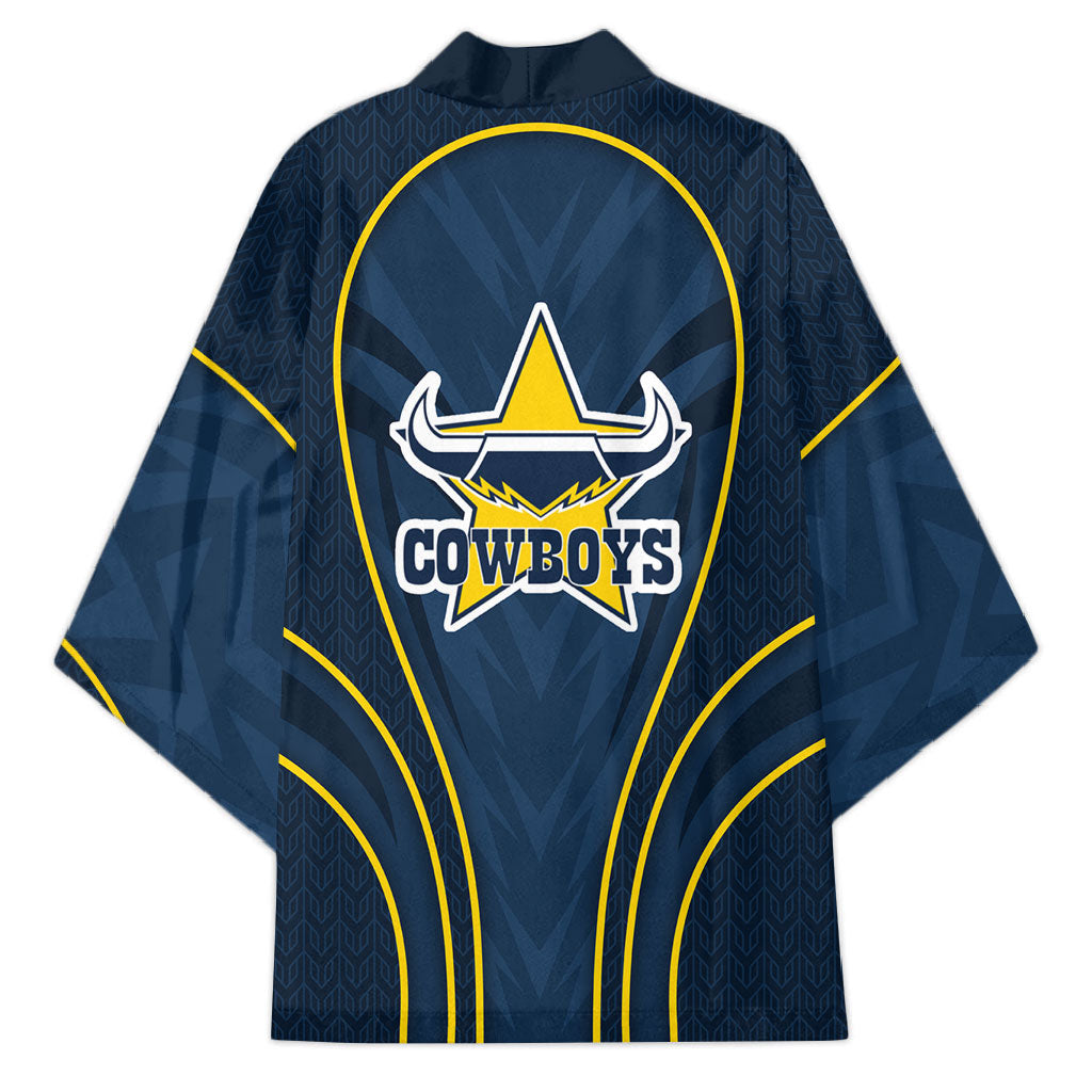 North Queensland Cowboys Rugby Mascot Kimono Australian Rugby Culture - Tribal Inspired Wolf