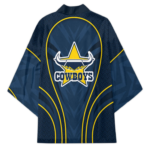 North Queensland Cowboys Rugby Mascot Kimono Australian Rugby Culture - Tribal Inspired Wolf