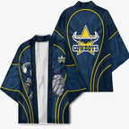 North Queensland Cowboys Rugby Mascot Kimono Australian Rugby Culture - Tribal Inspired Wolf