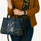 North Queensland Cowboys Rugby Mascot Leather Bag Australian Rugby Culture - Tribal Inspired Wolf