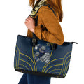 North Queensland Cowboys Rugby Mascot Leather Tote Bag Australian Rugby Culture - Tribal Inspired Wolf
