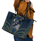North Queensland Cowboys Rugby Mascot Leather Tote Bag Australian Rugby Culture - Tribal Inspired Wolf