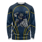 North Queensland Cowboys Rugby Mascot Long Sleeve Shirt Australian Rugby Culture - Tribal Inspired Wolf