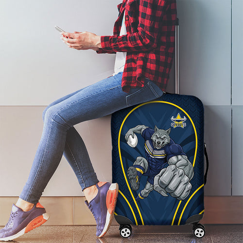 North Queensland Cowboys Rugby Mascot Luggage Cover Australian Rugby Culture - Tribal Inspired Wolf