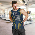 North Queensland Cowboys Rugby Mascot Men Tank Top Australian Rugby Culture - Tribal Inspired Wolf