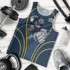 North Queensland Cowboys Rugby Mascot Men Tank Top Australian Rugby Culture - Tribal Inspired Wolf