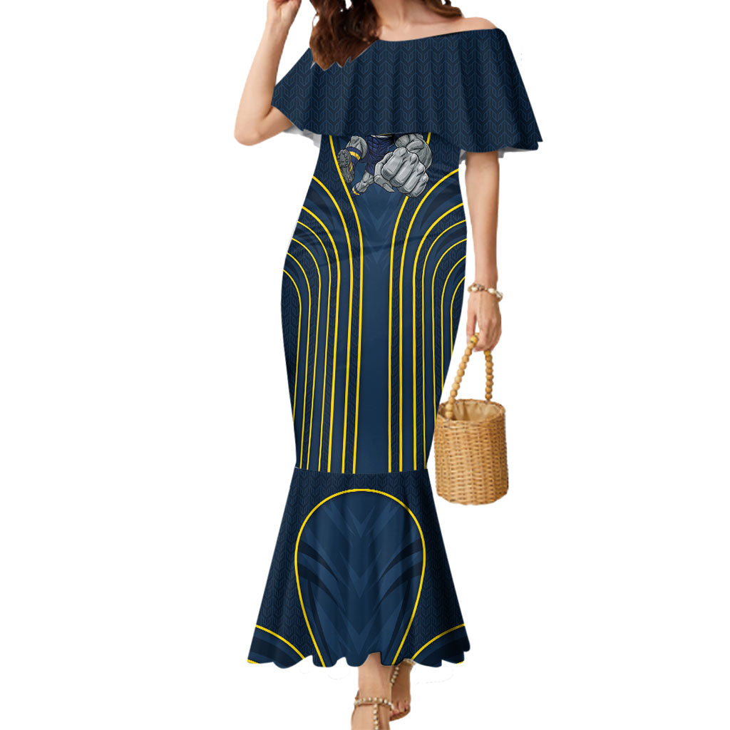 North Queensland Cowboys Rugby Mascot Mermaid Dress Australian Rugby Culture - Tribal Inspired Wolf