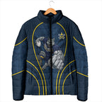 North Queensland Cowboys Rugby Mascot Padded Jacket Australian Rugby Culture - Tribal Inspired Wolf