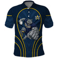 North Queensland Cowboys Rugby Mascot Polo Shirt Australian Rugby Culture - Tribal Inspired Wolf