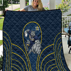 North Queensland Cowboys Rugby Mascot Quilt Australian Rugby Culture - Tribal Inspired Wolf