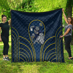 North Queensland Cowboys Rugby Mascot Quilt Australian Rugby Culture - Tribal Inspired Wolf