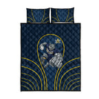North Queensland Cowboys Rugby Mascot Quilt Bed Set Australian Rugby Culture - Tribal Inspired Wolf