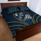 North Queensland Cowboys Rugby Mascot Quilt Bed Set Australian Rugby Culture - Tribal Inspired Wolf