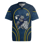 North Queensland Cowboys Rugby Mascot Rugby Jersey Australian Rugby Culture - Tribal Inspired Wolf