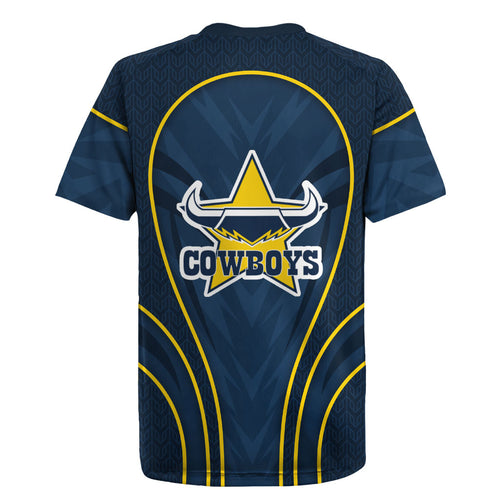 North Queensland Cowboys Rugby Mascot Rugby Jersey Australian Rugby Culture - Tribal Inspired Wolf