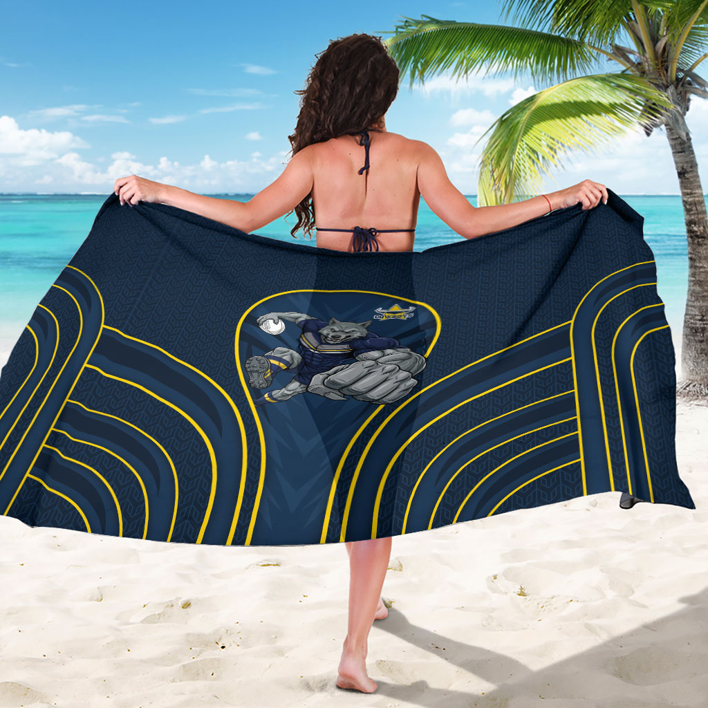 North Queensland Cowboys Rugby Mascot Sarong Australian Rugby Culture - Tribal Inspired Wolf