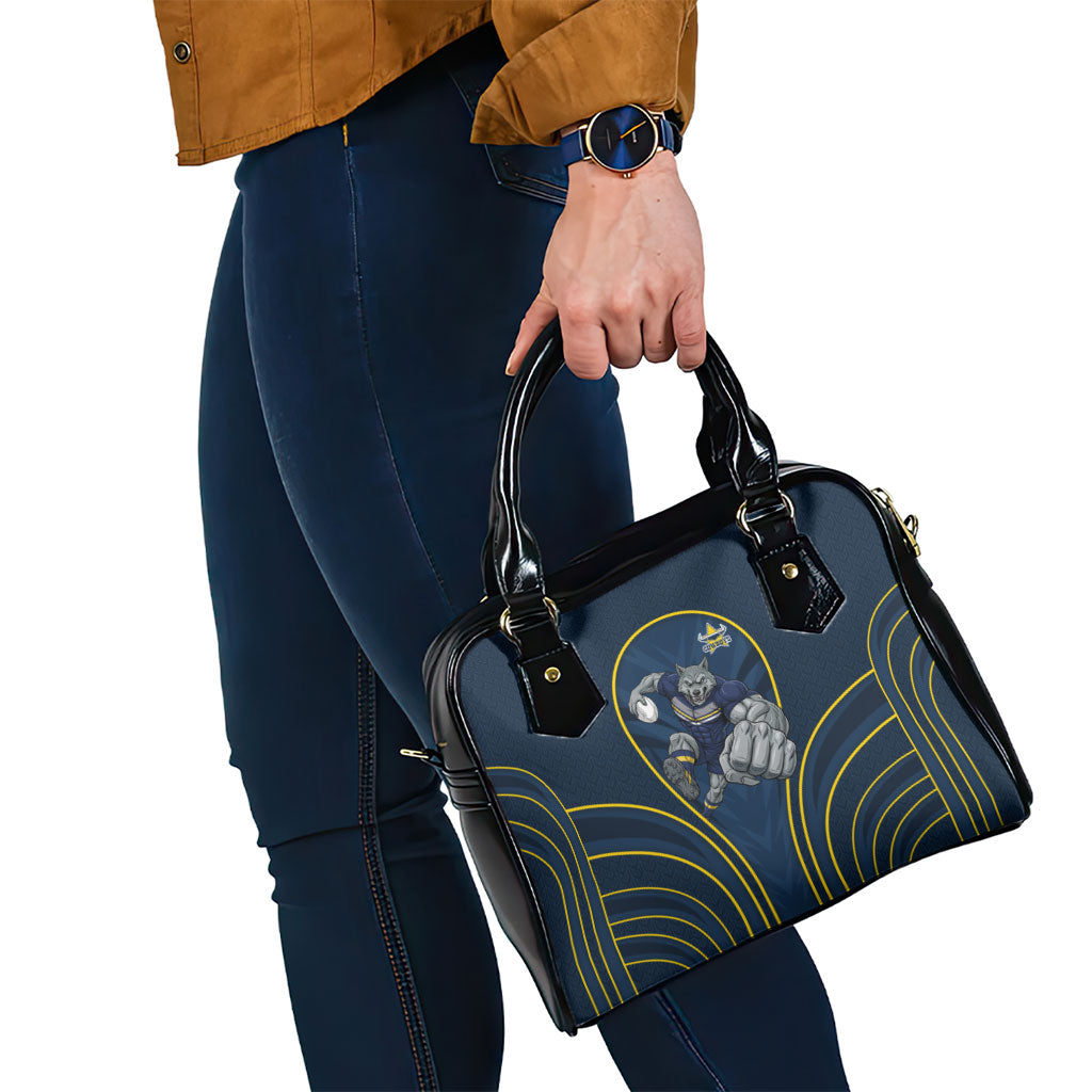 North Queensland Cowboys Rugby Mascot Shoulder Handbag Australian Rugby Culture - Tribal Inspired Wolf