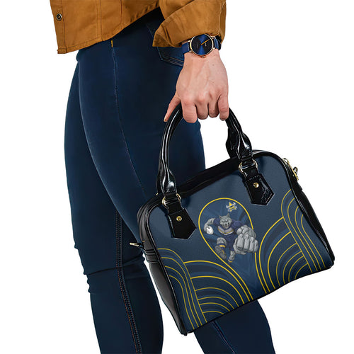 North Queensland Cowboys Rugby Mascot Shoulder Handbag Australian Rugby Culture - Tribal Inspired Wolf