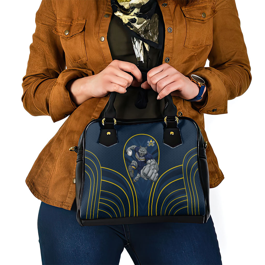 North Queensland Cowboys Rugby Mascot Shoulder Handbag Australian Rugby Culture - Tribal Inspired Wolf