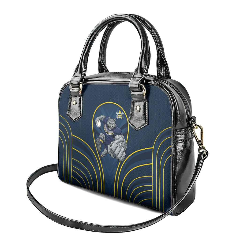 North Queensland Cowboys Rugby Mascot Shoulder Handbag Australian Rugby Culture - Tribal Inspired Wolf