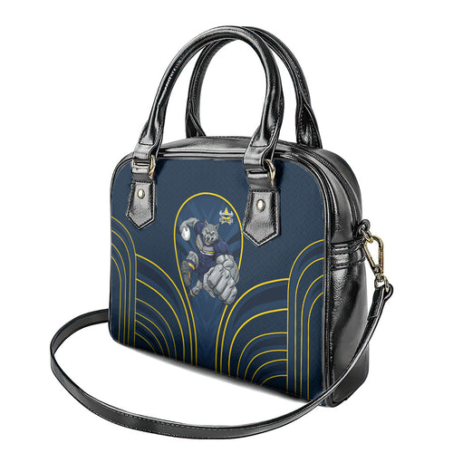 North Queensland Cowboys Rugby Mascot Shoulder Handbag Australian Rugby Culture - Tribal Inspired Wolf