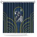 North Queensland Cowboys Rugby Mascot Shower Curtain Australian Rugby Culture - Tribal Inspired Wolf