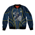 North Queensland Cowboys Rugby Mascot Sleeve Zip Bomber Jacket Australian Rugby Culture - Tribal Inspired Wolf