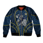 North Queensland Cowboys Rugby Mascot Sleeve Zip Bomber Jacket Australian Rugby Culture - Tribal Inspired Wolf