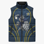 North Queensland Cowboys Rugby Mascot Sleeveless Puffer Jacket Australian Rugby Culture - Tribal Inspired Wolf