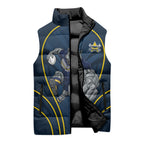 North Queensland Cowboys Rugby Mascot Sleeveless Puffer Jacket Australian Rugby Culture - Tribal Inspired Wolf