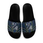 North Queensland Cowboys Rugby Mascot Slide Sandals Australian Rugby Culture - Tribal Inspired Wolf