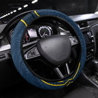North Queensland Cowboys Rugby Mascot Steering Wheel Cover Australian Rugby Culture - Tribal Inspired Wolf
