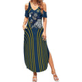North Queensland Cowboys Rugby Mascot Summer Maxi Dress Australian Rugby Culture - Tribal Inspired Wolf