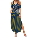 North Queensland Cowboys Rugby Mascot Summer Maxi Dress Australian Rugby Culture - Tribal Inspired Wolf