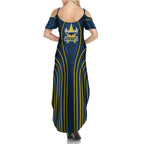North Queensland Cowboys Rugby Mascot Summer Maxi Dress Australian Rugby Culture - Tribal Inspired Wolf