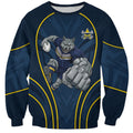 North Queensland Cowboys Rugby Mascot Sweatshirt Australian Rugby Culture - Tribal Inspired Wolf