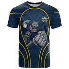 North Queensland Cowboys Rugby Mascot T Shirt Australian Rugby Culture - Tribal Inspired Wolf