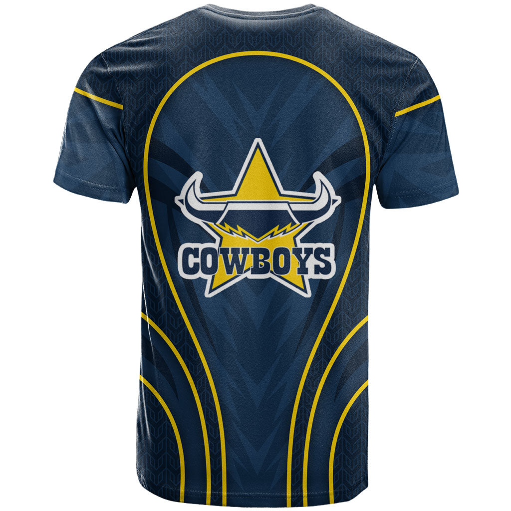 North Queensland Cowboys Rugby Mascot T Shirt Australian Rugby Culture - Tribal Inspired Wolf